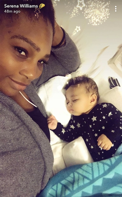 Serena Williams, Baby, Daughter, Alexis Olympia, Snapchat