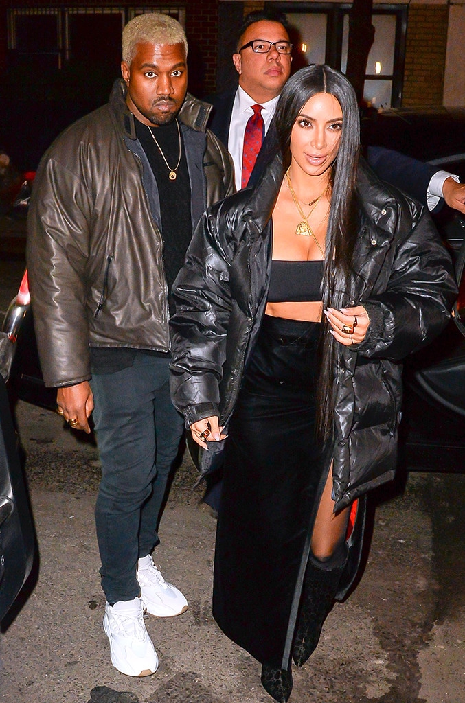 Kim Kardashian and Kanye West Dine at Zuma NYC