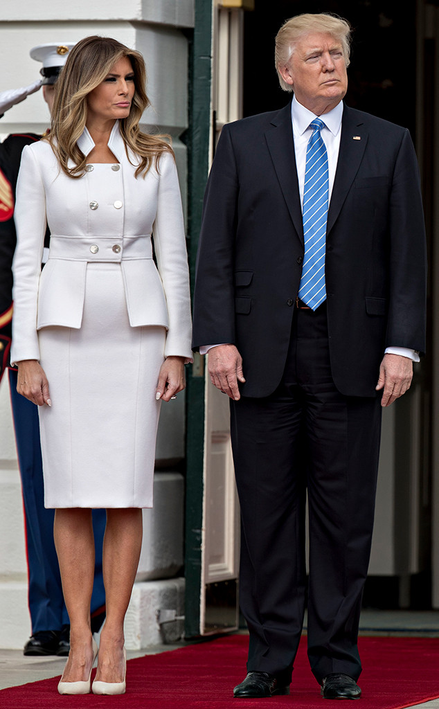 Classic in Cream from Melania Trump's Best Looks | E! News