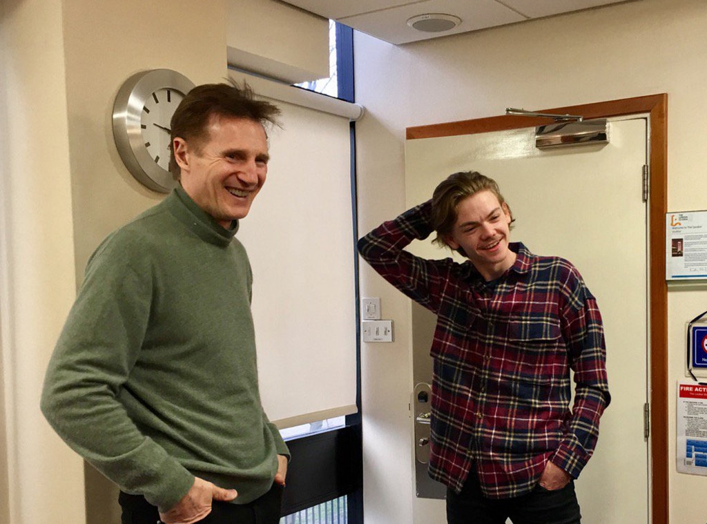 Liam Neeson, Thomas Brodie Sangster, Twitter