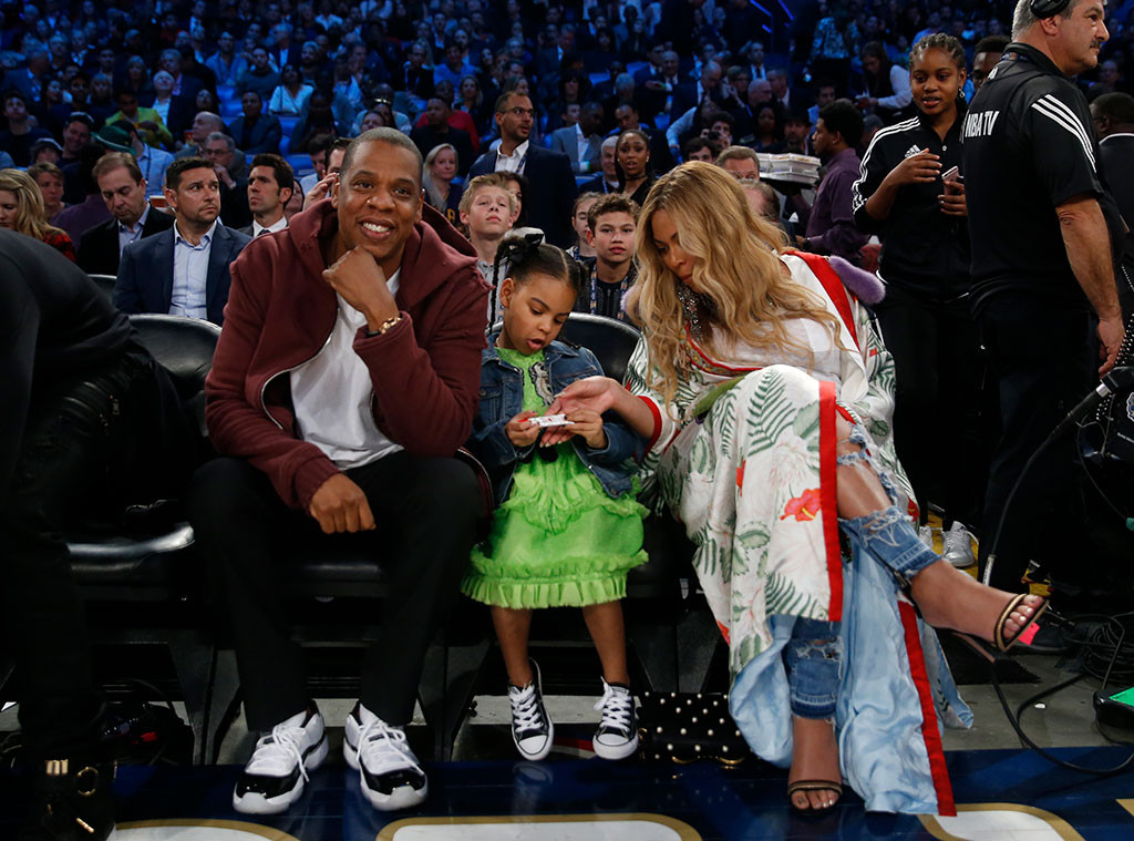 Beyoncé Jay Z And Blue Ivy Sit Courtside At Nba All Star Game E Online Au