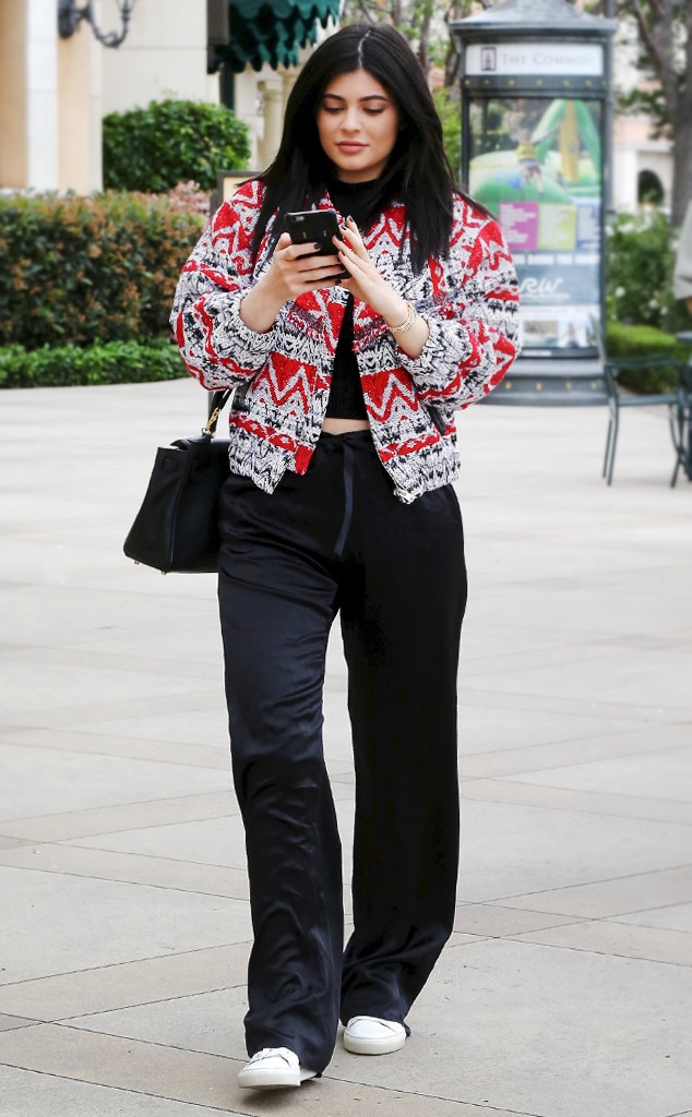 Perfectly Patterned From Kylie Jenners Street Style E News 