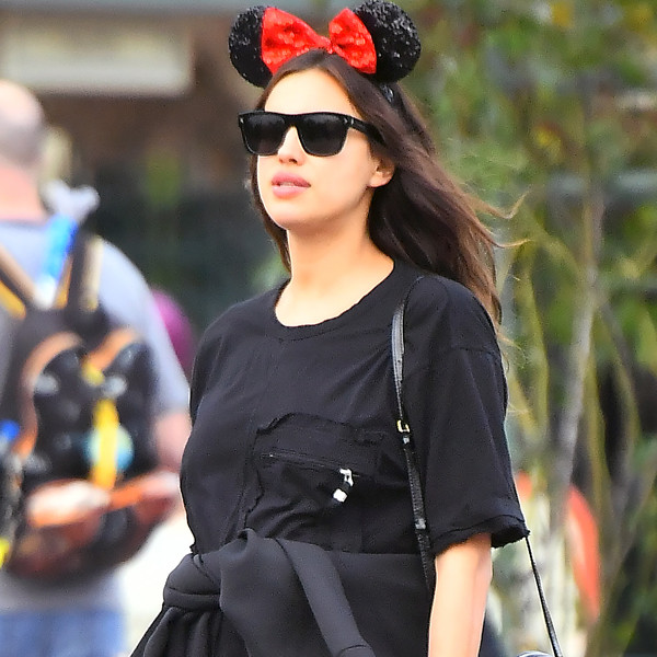 Pregnant Irina Shayk Visits Disneyland Without Bradley Cooper E News Uk 