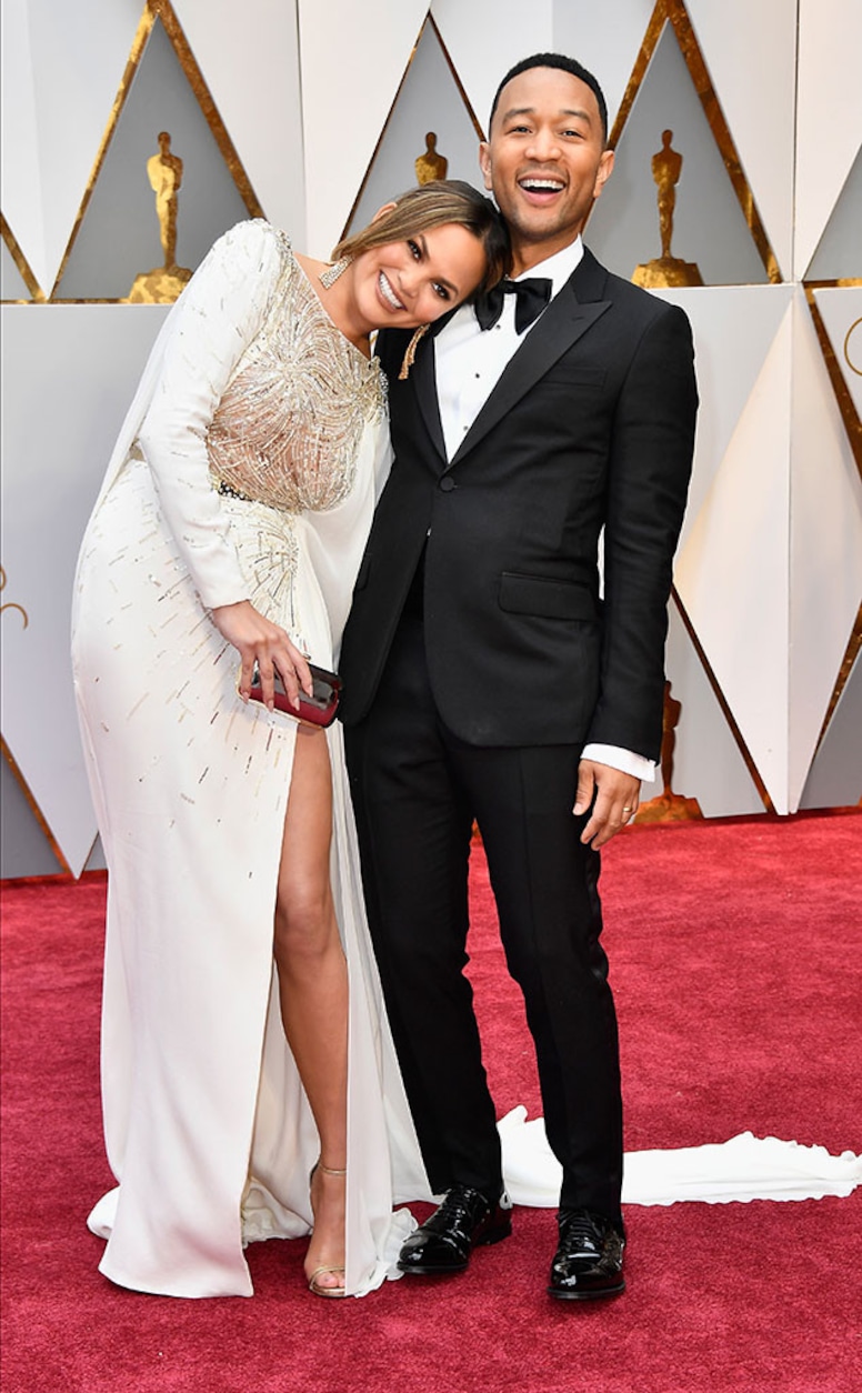Chrissy Teigen, John Legend, 2017 Oscars, Academy Awards, Couples