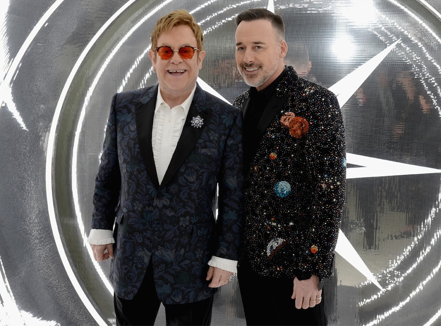Elton John, David Furnish, 2017 Oscars Party Pics, Elton John Party