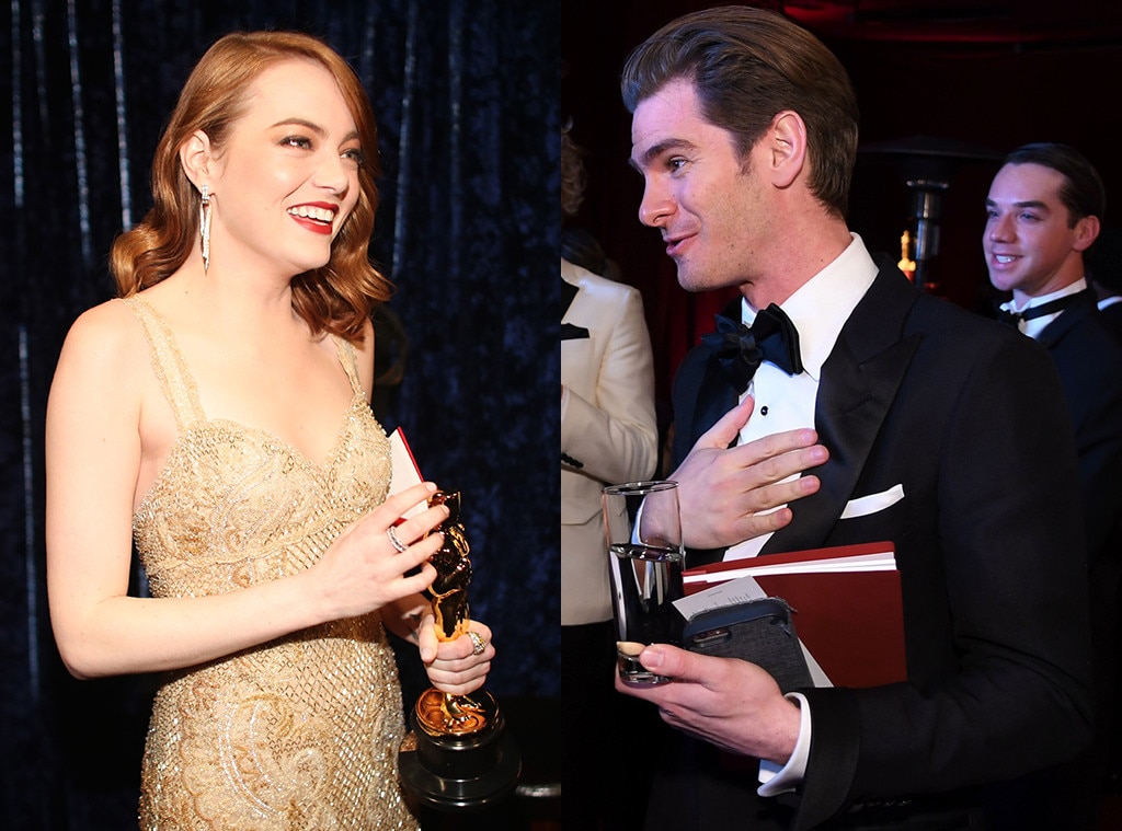 Emma Stone and Andrew Garfield in oscar