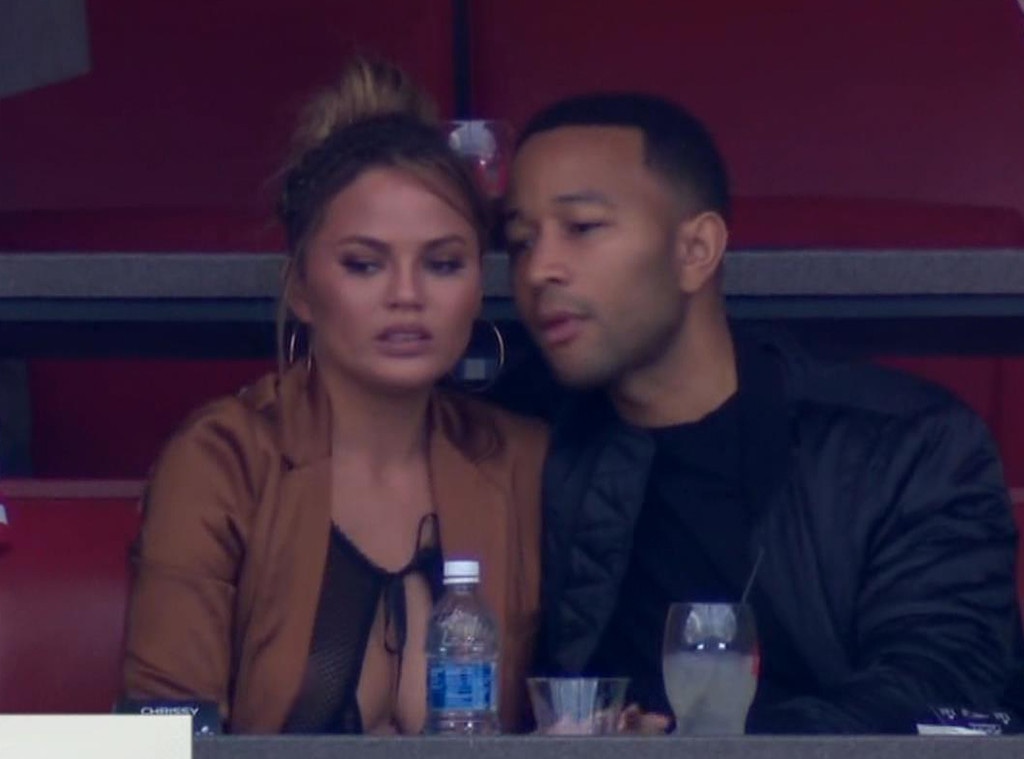 Chrissy Teigen, John Legend, 2017 Super Bowl