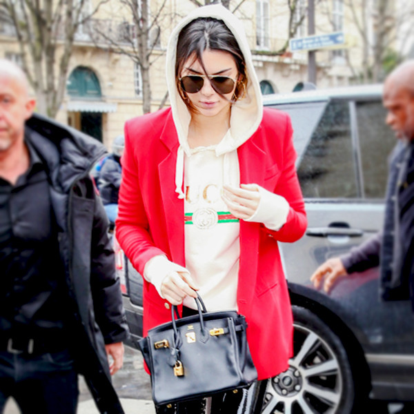 Kendall Jenner': Sunglasses – Krewe Scarf – Chanel Purse – Gucci