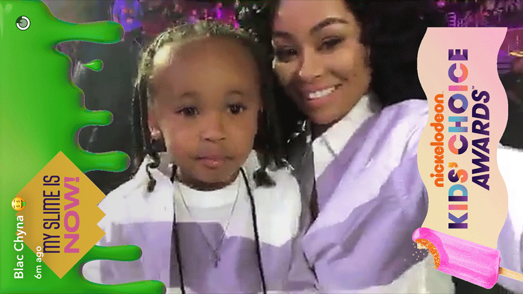 Blac Chyna and King Cairo Are Ready to Get Slimed at the KCAs E