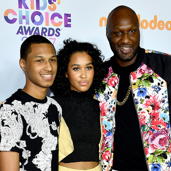 Lamar Odom Says He Is Doing Great at Kids' Choice Awards While Walking ...