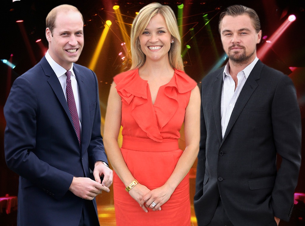 Prince William, Reese Witherspoon, Leonardo DiCaprio, Caught Dancing