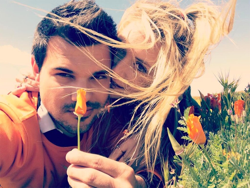 Taylor Lautner with girlfriend Billie Lourd