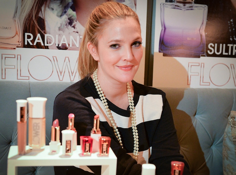 Drew Barrymore, Flower, Celebs with Green Brands
