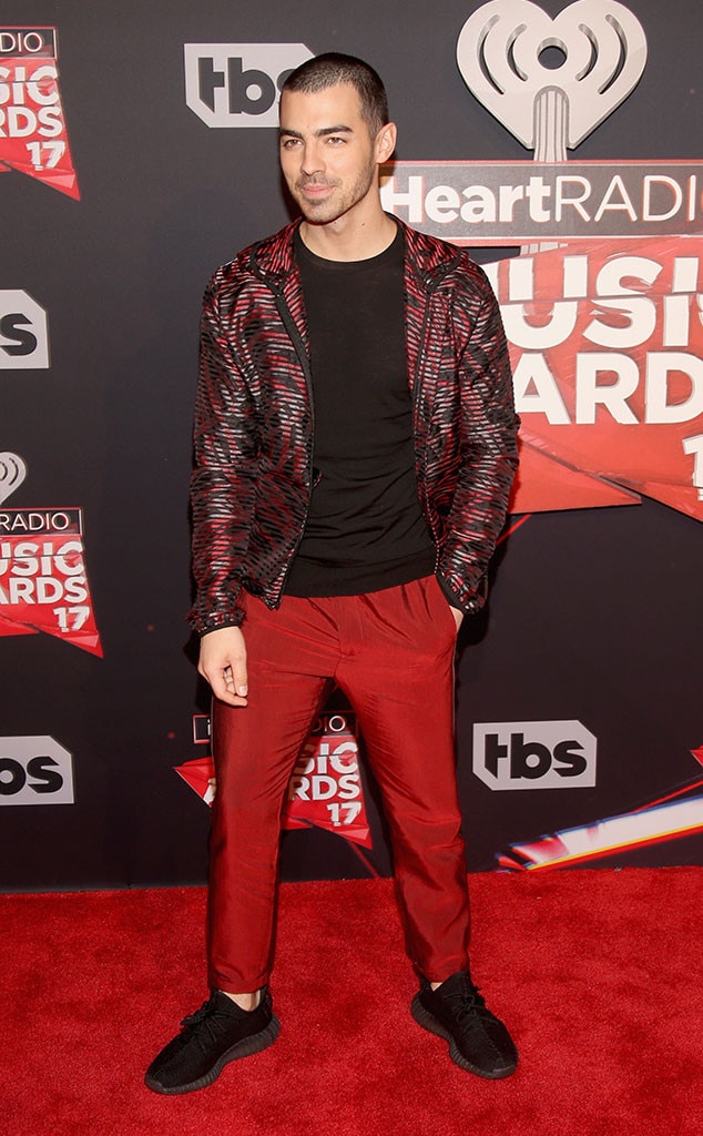 Joe Jonas from iHeartRadio Music Awards 2017 Red Carpet Arrivals E! News