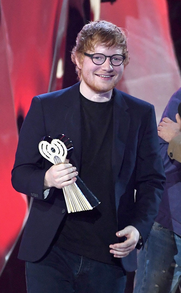 Ed Sheeran, 2017 iHeartRadio Music Awards, Winners