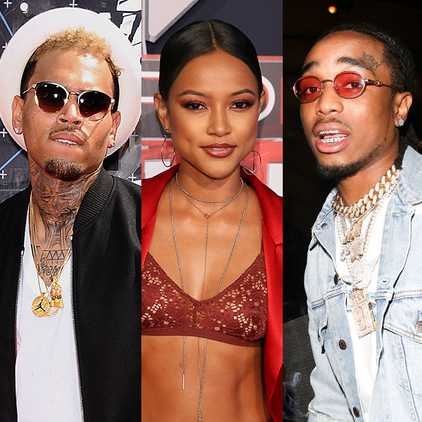 Chris Brown Karrueche Tran And Migos Quavo Spark Love Triangle Drama 6717