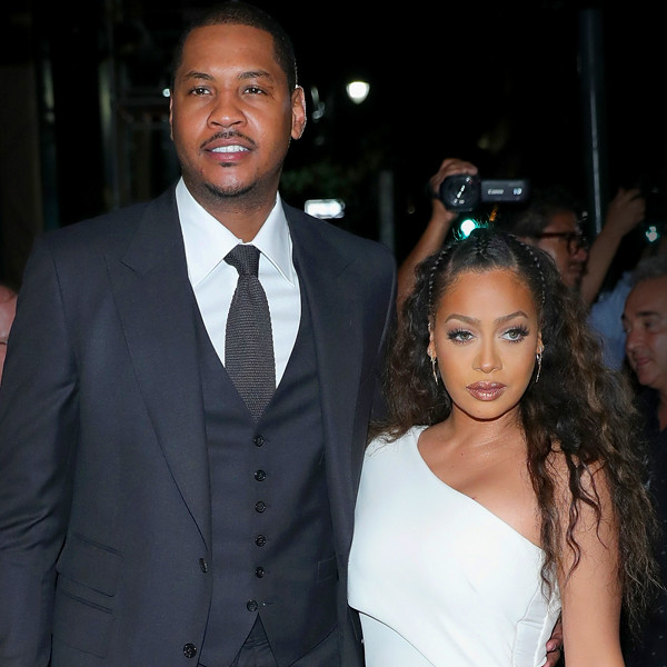 La La Anthony and Carmelo Attend Son's Basketball Game After Divorce