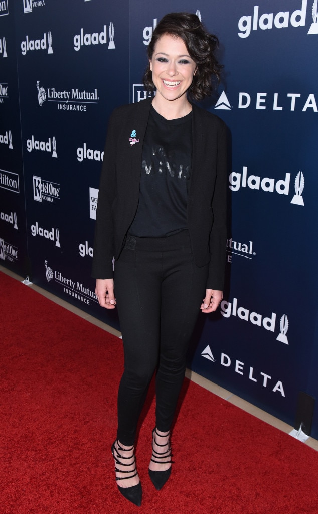 Tatiana Maslany from GLAAD Media Awards: 2017 Star Sightings | E! News