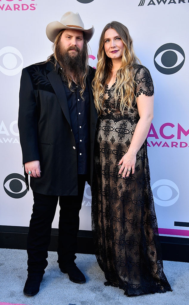 Chris & Morgane Stapleton from ACM Awards 2017: Red Carpet Arrivals | E ...