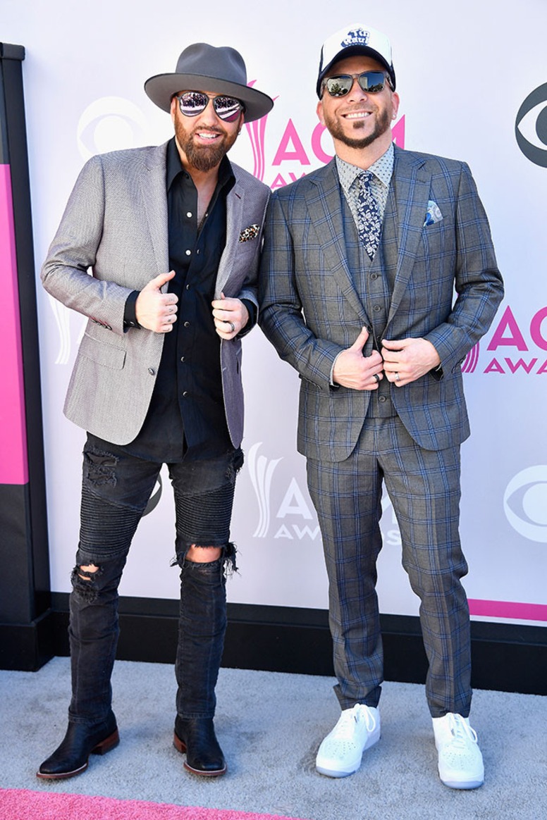 Preston Brust, Chris Lucas, 2017 ACM Awards, Arrivals