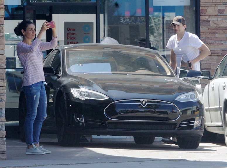 Mila Kunis Tesla