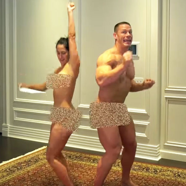 1080px x 1080px - Nikki Bella & John Cena's Hilarious Naked Dance Is Everything