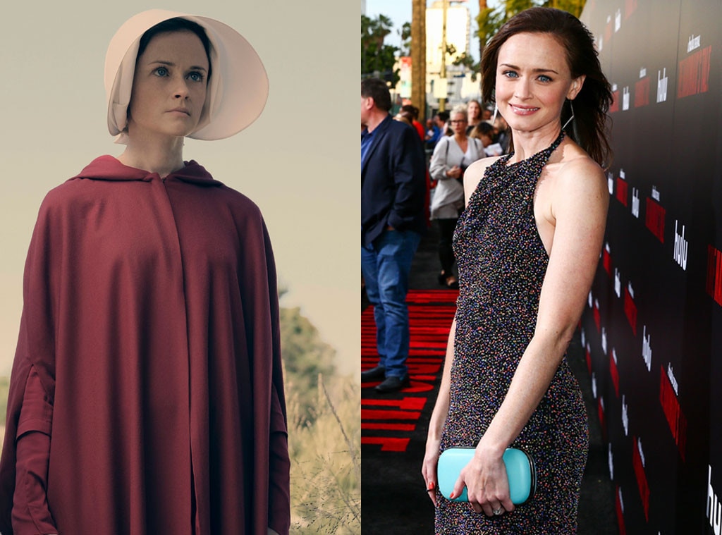 Alexis Bledel As Ofglen From The Handmaids Tale See The Cast In And Out Of Costume E News 