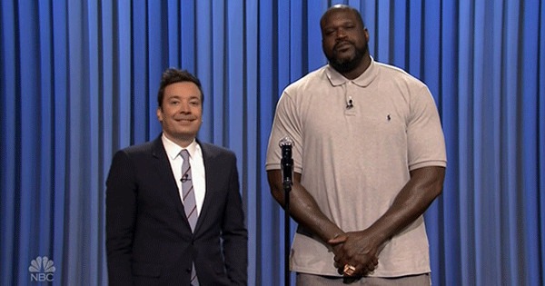 Watch Shaquille O Neal S Lip Sync Battle With Jimmy Fallon E News