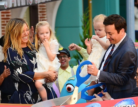 Jimmy Fallon's Daughters Winnie and Frances Steal the Show at His Ride ...