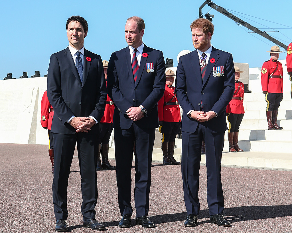Prince William, Prince Harry, Justin Trudeau