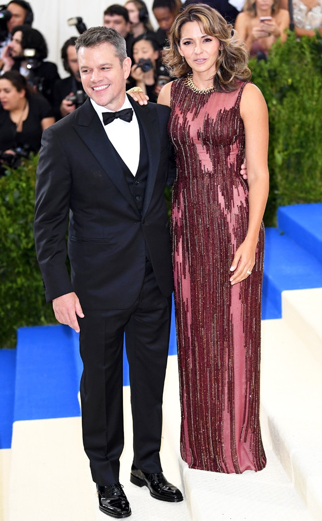 Matt Damon and Luciana Barroso from Celebrity Couples Who ...