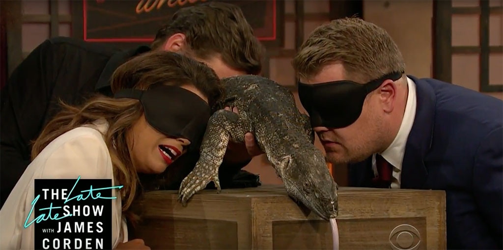 Eva Longoria, James Corden, Lizard