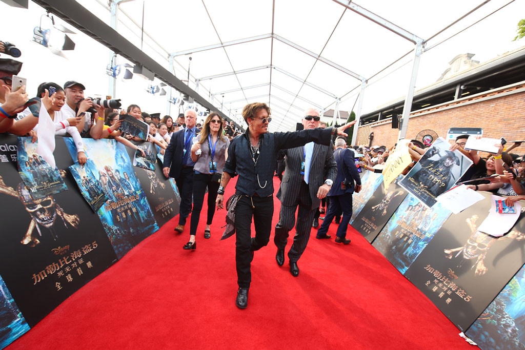 Johnny Depp, Pirates of the Caribbean Dead Men Tell No Tales, Premiere