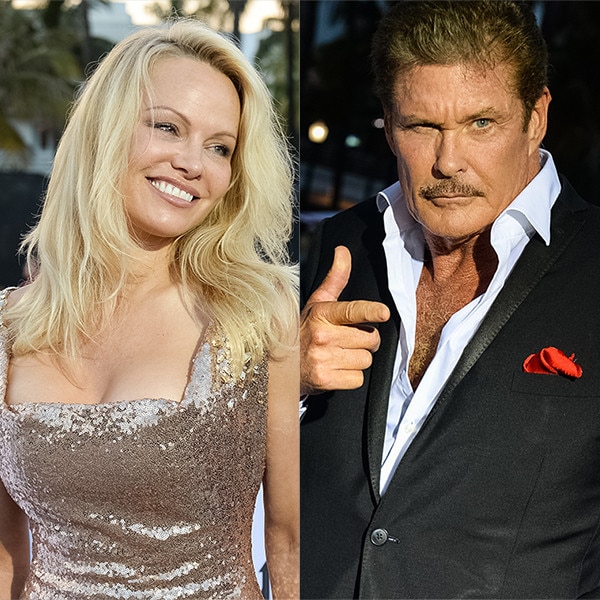 Pamela Anderson & David Hasselhoff Reunite At Baywatch Premiere