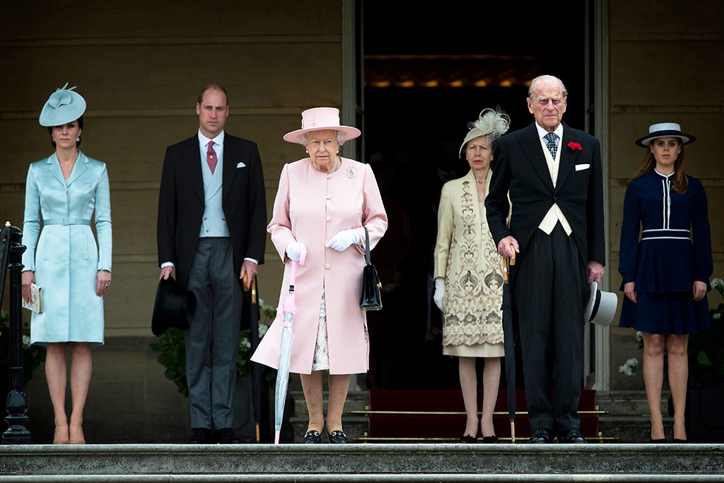 Kate Middleton, Prince William, Queen Elizabeth, Princess Anne, Prince Philip, Princess Beatrice, Royals