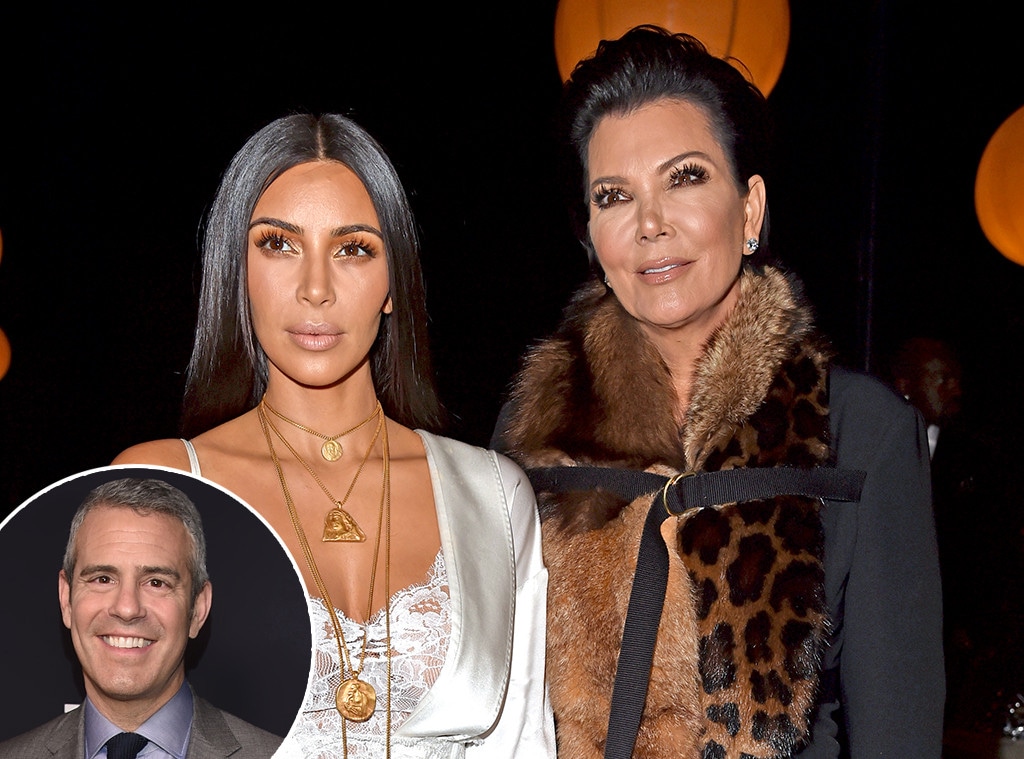 Kim Kardashian, Kris Jenner, Andy Cohen