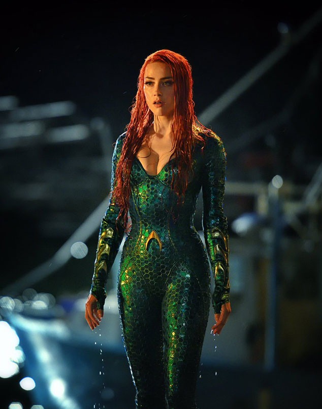 Amber Heard Wears New Mera Costume in 2 Aquaman Photos | E ...