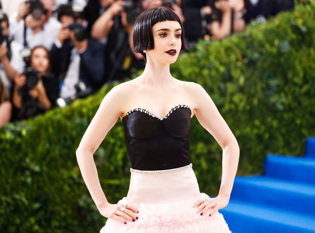 ESC: Lily Collins, Met Gala