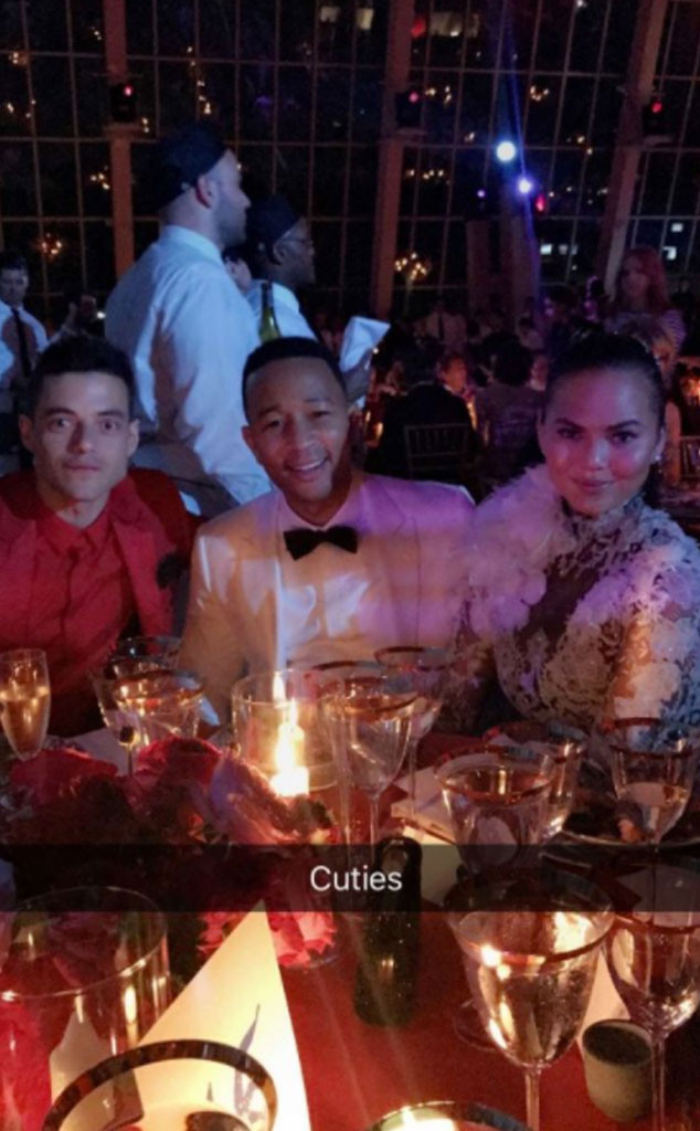 Rami Malek, John Legend, Chrissy Teigen, Inside Met Gala 2017