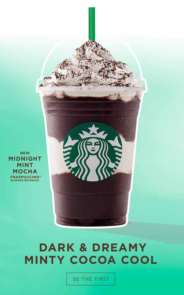 Midnight Mint Mocha and Smores Frappuccino
