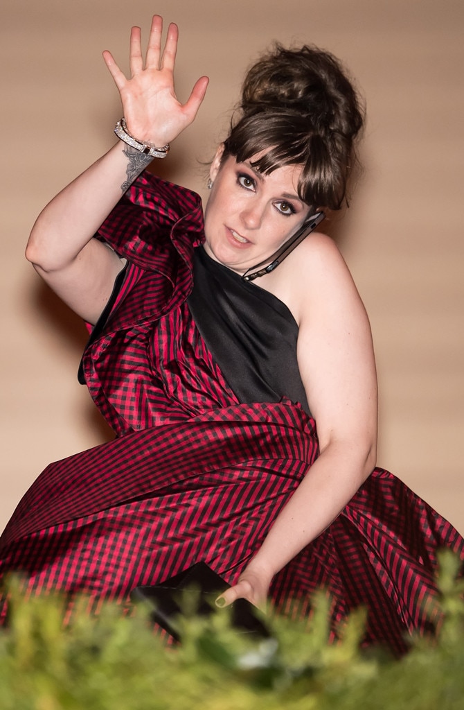 Lena Dunham From Best Candid Photos From The Met Gala E News