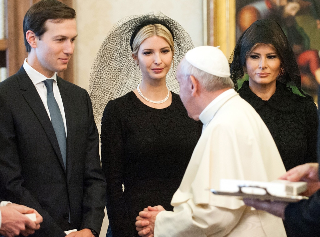 Jared Kushner, Ivanka Trump, Pope Francis, Melania Trump