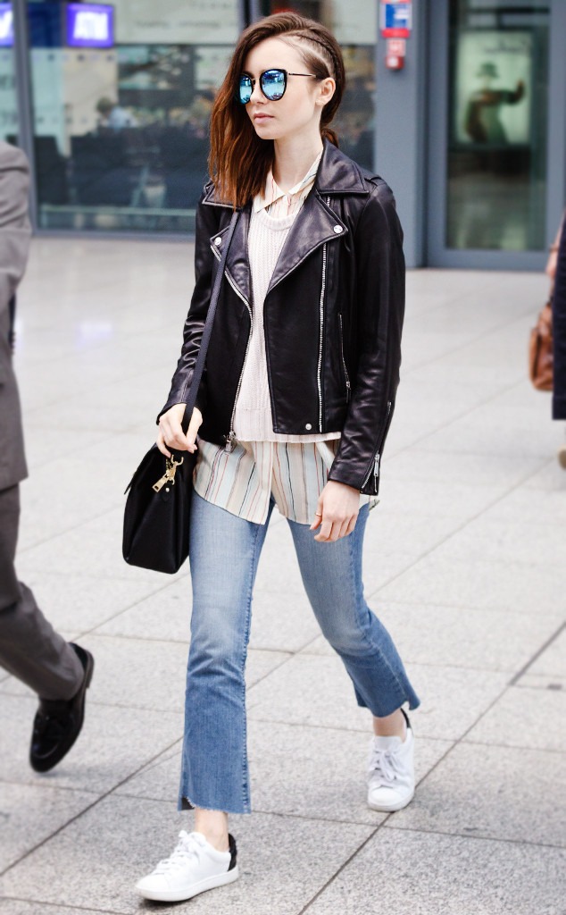 Gigi Hadid Lily Collins Just Wore The Same Jeans E News