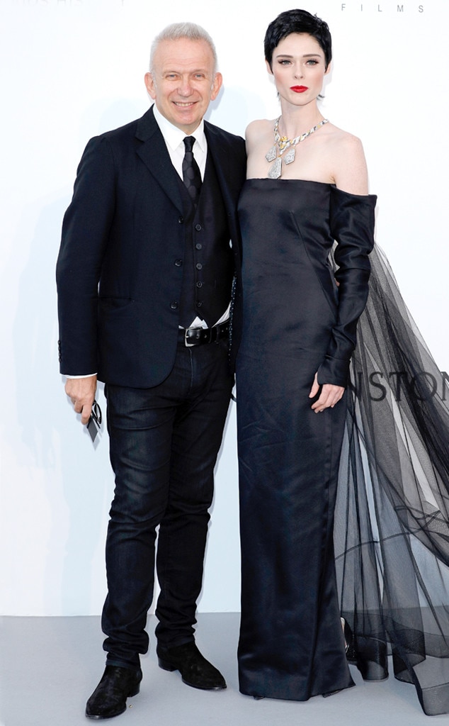 Jean-Paul Gaultier & Coco Rocha from 2017 Cannes Film Festival: amfAR