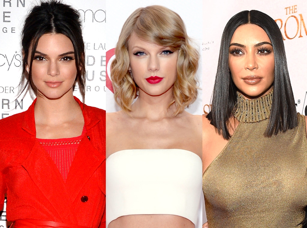 Kim Kardashian, Taylor Swift, Kendall Jenner