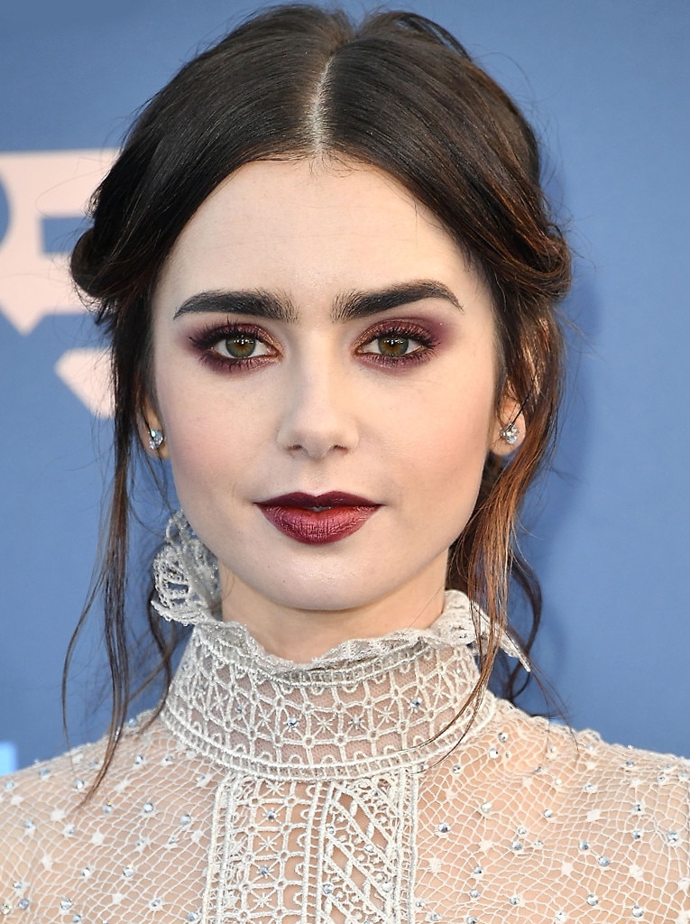 Lily Collins from Bold Lip Colors Celebs Love | E! News