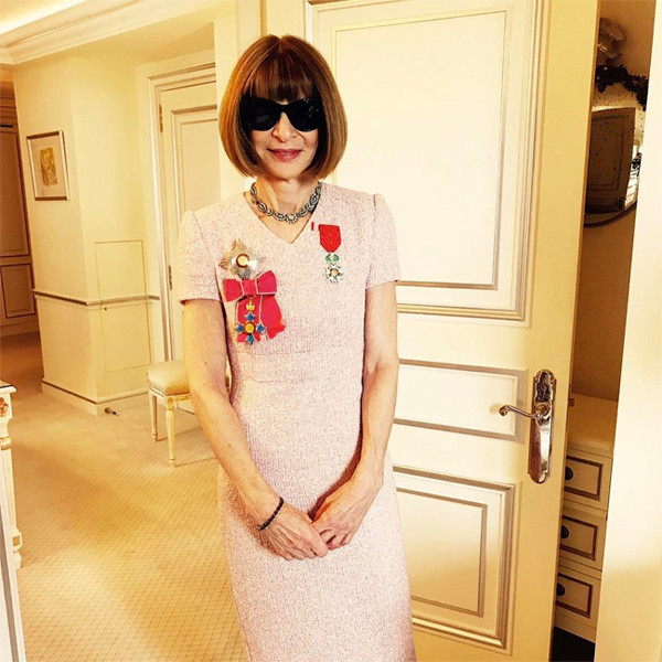 Anna Wintour wears Chanel couture and her signature sunglasses as she is made  Dame by The Queen