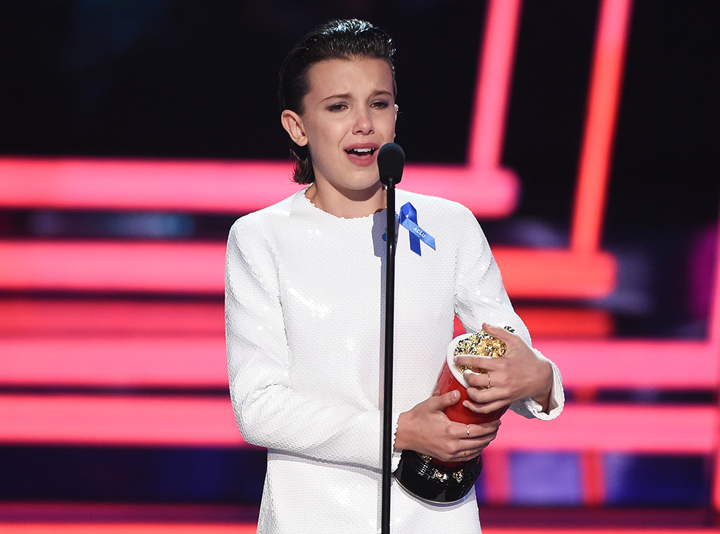 Millie Bobby Brown Brings Leading Lady Attitude and Boyfriend to