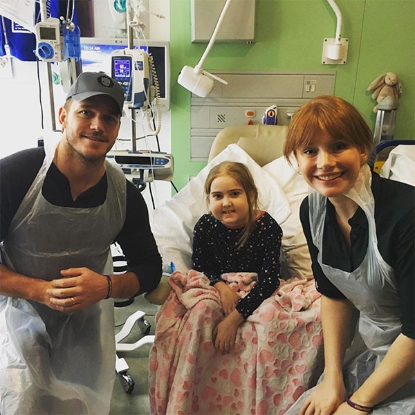 Chris Pratt, Bryce Dallas Howard, Great Ormond Street Hospital