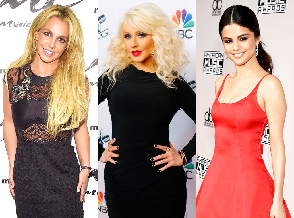 Britney Spears, Christina Aguilera, Selena Gomez